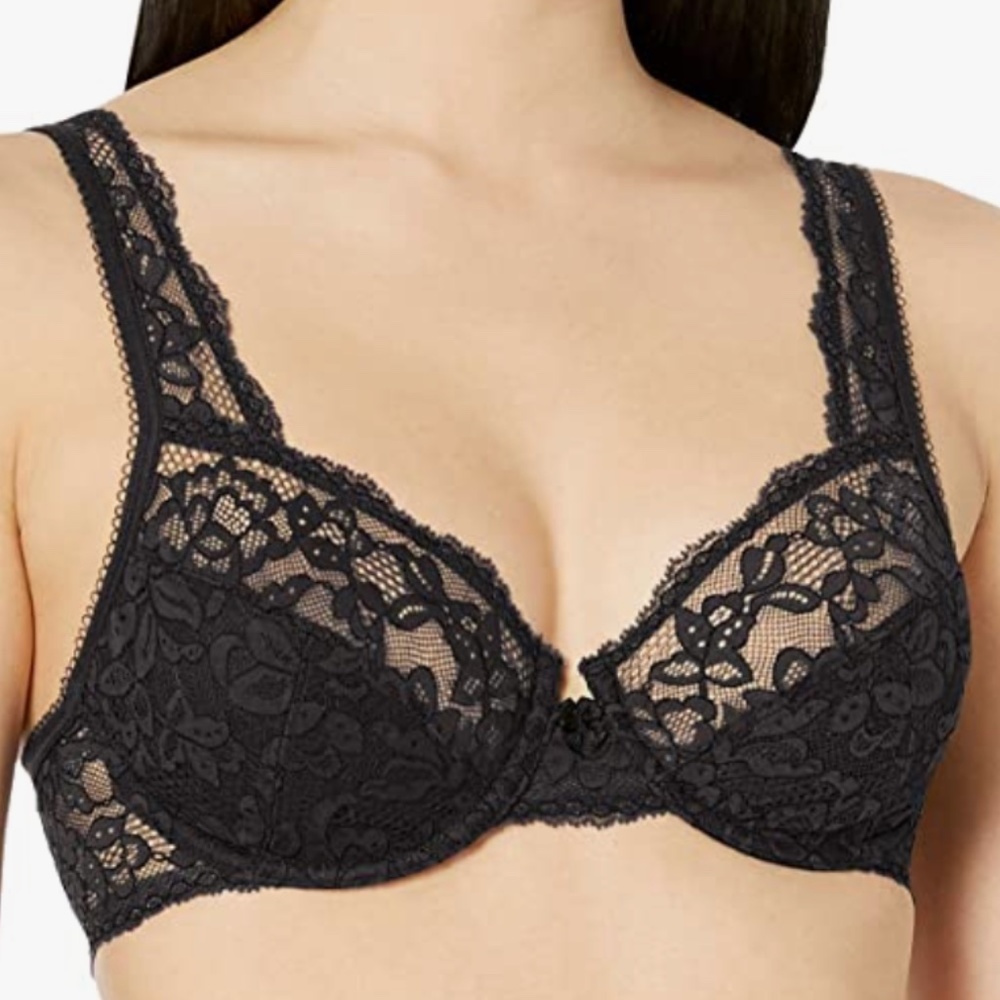 Maidenform Womens Modern Beauty Unlined Embellished Underwire Lace Bra 32DD NWT